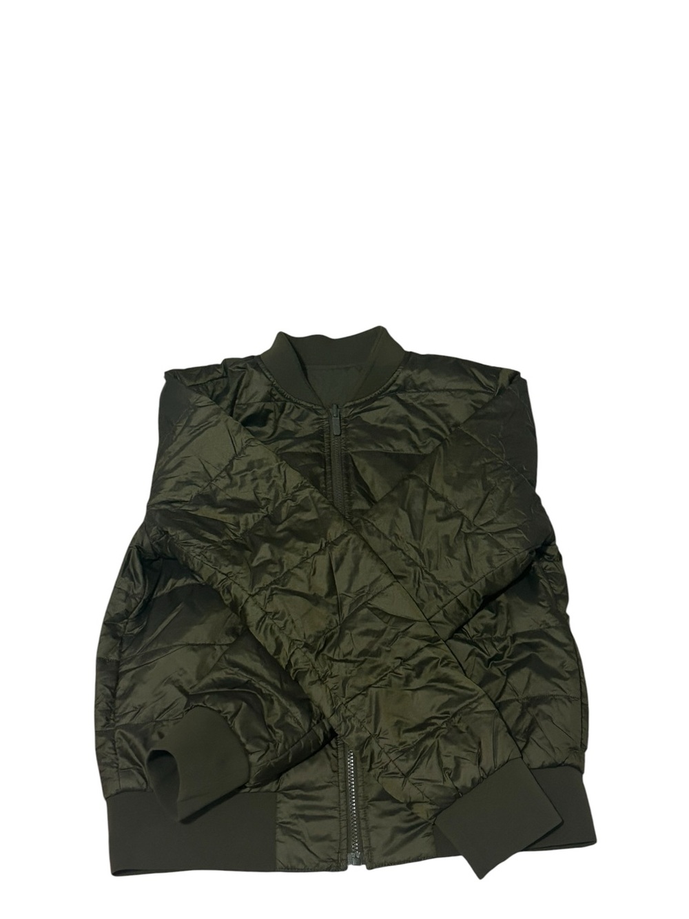 Lululemon Bomber Green Zippered Jacket With Pockets - Picture 6 of 7